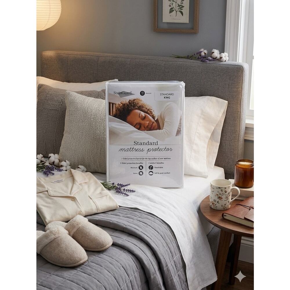 New Stain Guard Mattress Pad King Size
